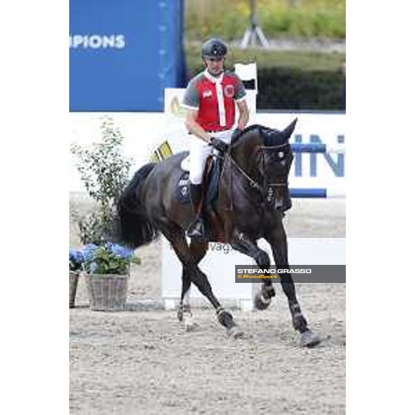 LGCT of Berlin - Class 1 - Romain Duguet (SUI) on Ubiana d\'Albain - Berlin, Sommergarten, 27 July 2018 - ph.Stefano Grasso/LGCT