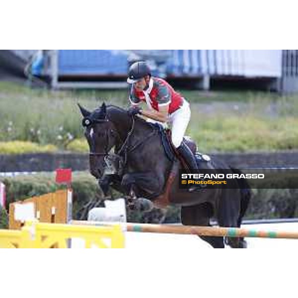 LGCT of Berlin - Class 1 - Romain Duguet (SUI) on Ubiana d\'Albain - Berlin, Sommergarten, 27 July 2018 - ph.Stefano Grasso/LGCT