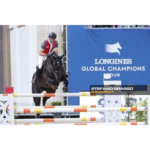 LGCT of Berlin - Class 1 - Romain Duguet (SUI) on Ubiana d\'Albain - Berlin, Sommergarten, 27 July 2018 - ph.Stefano Grasso/LGCT