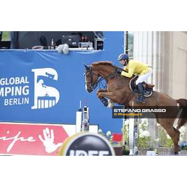LGCT of Berlin - Class 1 - Yuri Mansur (BRA) on Opium du Soufflet CH - Berlin, Sommergarten, 27 July 2018 - ph.Stefano Grasso/LGCT