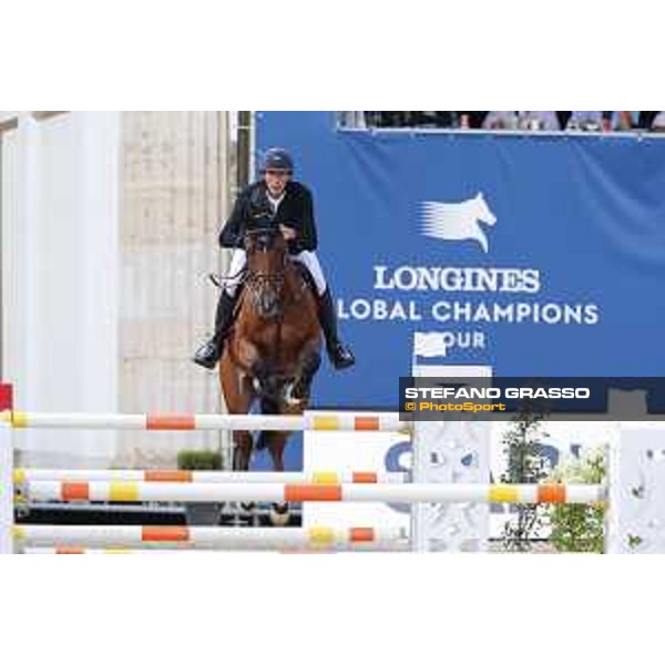 LGCT of Berlin - Class 1 - Kevin Staut (FRA) on For Joy van?t Zorgvliet HDC - Berlin, Sommergarten, 27 July 2018 - ph.Stefano Grasso/LGCT