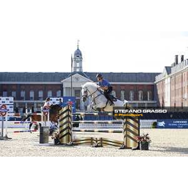 LGCT of London - Warm up - Bertram Allen on Hector van d\'Abdijhoeve - London, , 2 August 2018 - ph.Stefano Grasso/LGCT