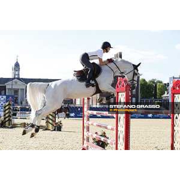 LGCT of London - Warm up - Georgina Bloomberg on Manodie II H - London, , 2 August 2018 - ph.Stefano Grasso/LGCT