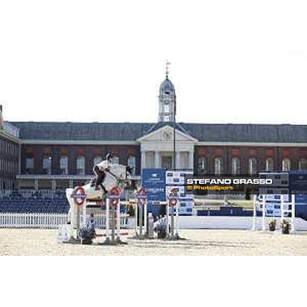 LGCT of London - Warm up - Georgina Bloomberg on Manodie II H - London, , 2 August 2018 - ph.Stefano Grasso/LGCT