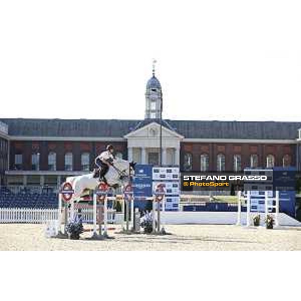 LGCT of London - Warm up - Georgina Bloomberg on Manodie II H - London, , 2 August 2018 - ph.Stefano Grasso/LGCT