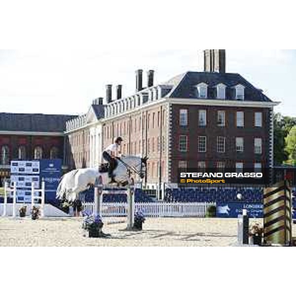 LGCT of London - Warm up - Georgina Bloomberg on Manodie II H - London, , 2 August 2018 - ph.Stefano Grasso/LGCT