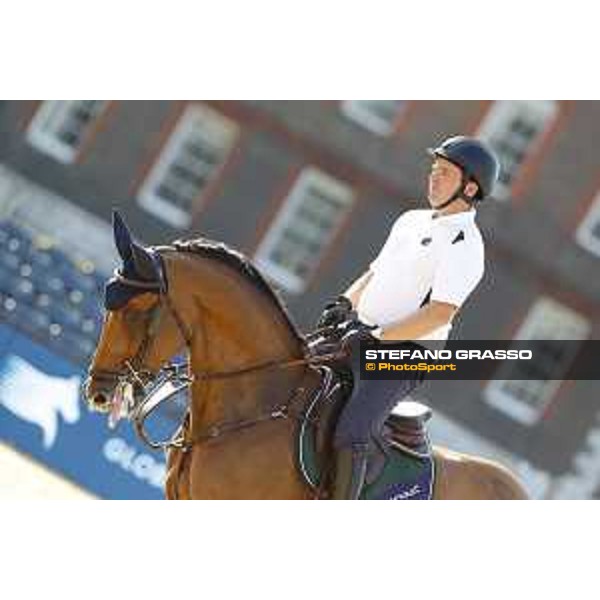 LGCT of London - Warm up - Cian O\'Connor on Veneno - London, , 2 August 2018 - ph.Stefano Grasso/LGCT