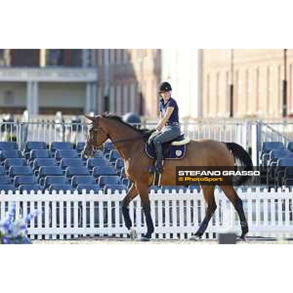 LGCT of London - Warm up - Jessica Springsteen on RMF Swinni du Parc - London, , 2 August 2018 - ph.Stefano Grasso/LGCT