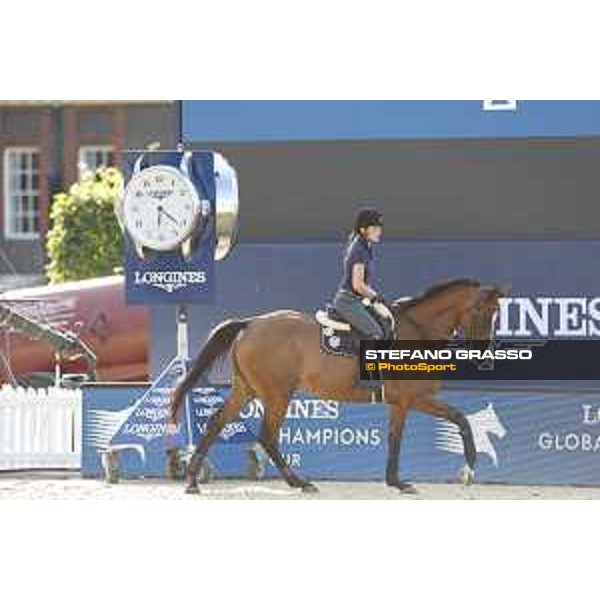 LGCT of London - Warm up - Jessica Springsteen on RMF Swinni du Parc - London, , 2 August 2018 - ph.Stefano Grasso/LGCT
