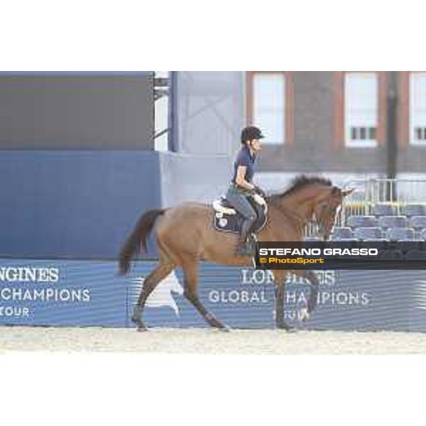 LGCT of London - Warm up - Jessica Springsteen on RMF Swinni du Parc - London, , 2 August 2018 - ph.Stefano Grasso/LGCT
