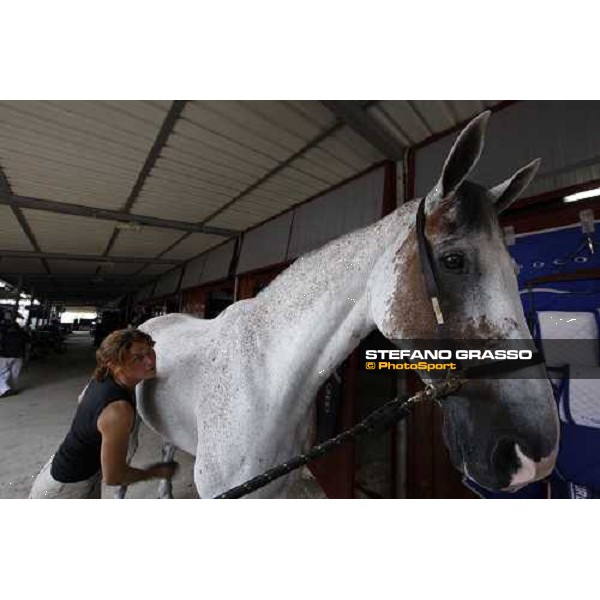 Trixi with his groom at San Patrignano San Patrignano, 18th july 2008 ph. Stefano Grasso