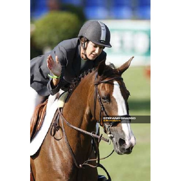 Laura Krauth thanks Billy Bianca after winning the Prix nr. 4 - Tamoil San Patrignano, 19th july 2008 ph. Stefano Grasso