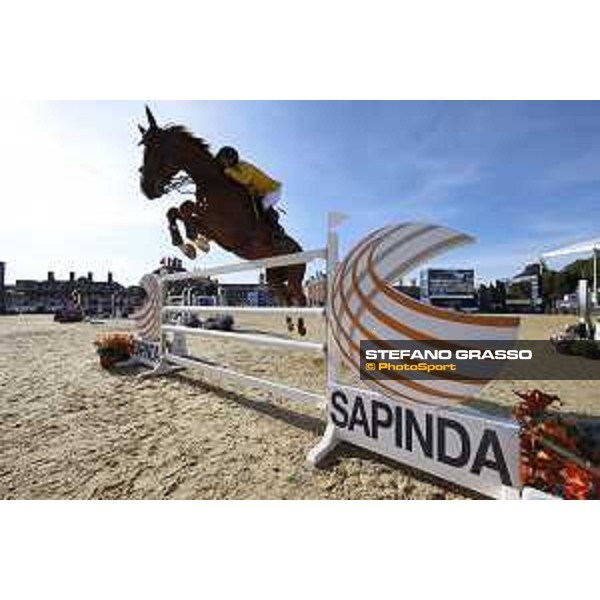 LGCT of London - Grand Prix - Yuri Mansur (BRA) on Opium du Soufflet CH - London, Royal Hospital Chelsea, 4 August 2018 - ph.Stefano Grasso/LGCT