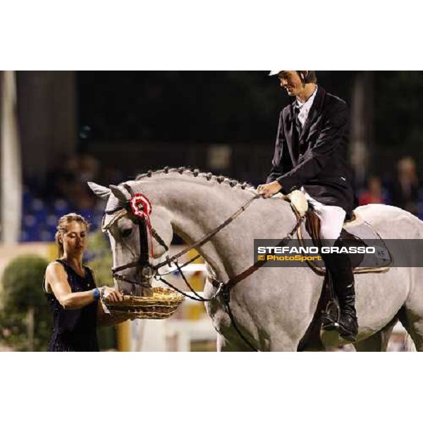 Beatrice Ottaviani and Cobargo after the prize giving of Prix. nr. 6 - Fiera di Milano San Patrignano, 19th july 2008 ph. Stefano Grasso