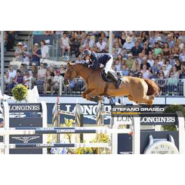 LGCT of London - Grand Prix - Julien Epaillard (FRA) on Usual Suspect d Auge - London, Royal Hospital Chelsea, 4 August 2018 - ph.Stefano Grasso/LGCT