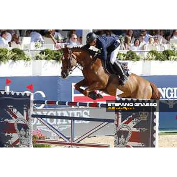 LGCT of London - Grand Prix - Julien Epaillard (FRA) on Usual Suspect d Auge - London, Royal Hospital Chelsea, 4 August 2018 - ph.Stefano Grasso/LGCT