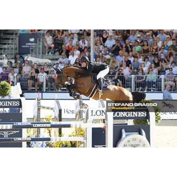 LGCT of London - Grand Prix - Cian O\'Connor (IRL) on Veneno - London, Royal Hospital Chelsea, 4 August 2018 - ph.Stefano Grasso/LGCT