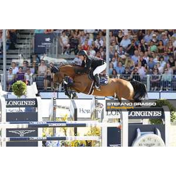 LGCT of London - Grand Prix - Cian O\'Connor (IRL) on Veneno - London, Royal Hospital Chelsea, 4 August 2018 - ph.Stefano Grasso/LGCT