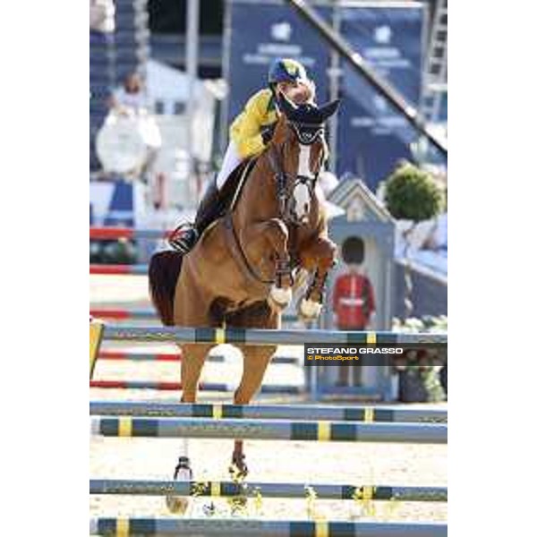 LGCT of London - Grand Prix - Yuri Mansur (BRA) on Opium du Soufflet CH - London, Royal Hospital Chelsea, 4 August 2018 - ph.Stefano Grasso/LGCT