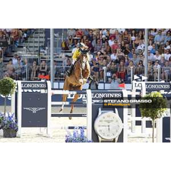 LGCT of London - Grand Prix - Yuri Mansur (BRA) on Opium du Soufflet CH - London, Royal Hospital Chelsea, 4 August 2018 - ph.Stefano Grasso/LGCT