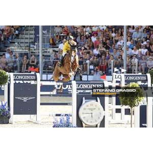 LGCT of London - Grand Prix - Yuri Mansur (BRA) on Opium du Soufflet CH - London, Royal Hospital Chelsea, 4 August 2018 - ph.Stefano Grasso/LGCT