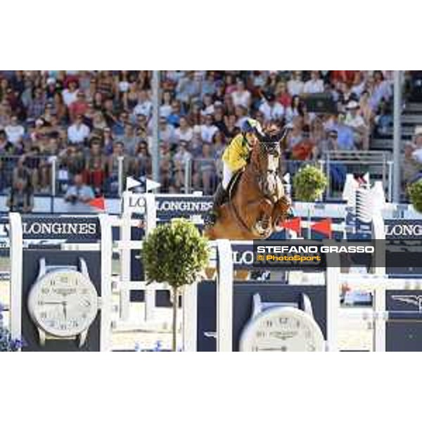 LGCT of London - Grand Prix - Yuri Mansur (BRA) on Opium du Soufflet CH - London, Royal Hospital Chelsea, 4 August 2018 - ph.Stefano Grasso/LGCT