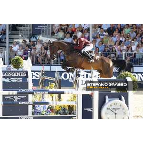 LGCT of London - Grand Prix - Bassem Hassan Mohammed (QAT) on Gunder - London, Royal Hospital Chelsea, 4 August 2018 - ph.Stefano Grasso/LGCT