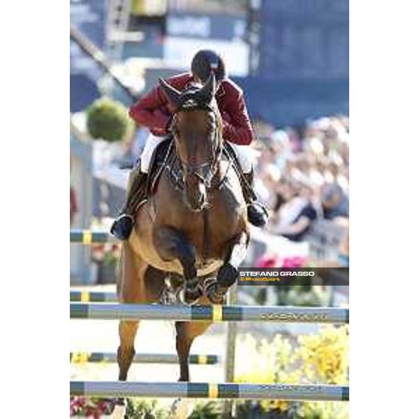 LGCT of London - Grand Prix - Bassem Hassan Mohammed (QAT) on Gunder - London, Royal Hospital Chelsea, 4 August 2018 - ph.Stefano Grasso/LGCT