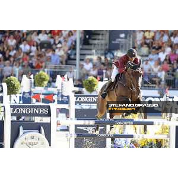 LGCT of London - Grand Prix - Bassem Hassan Mohammed (QAT) on Gunder - London, Royal Hospital Chelsea, 4 August 2018 - ph.Stefano Grasso/LGCT
