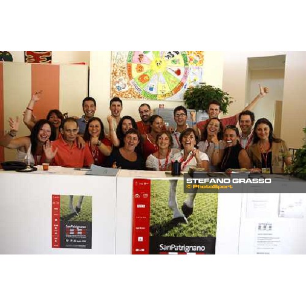 Press office staff at San Patrignano San Patrignano, 20th july 2008 ph. Stefano Grasso