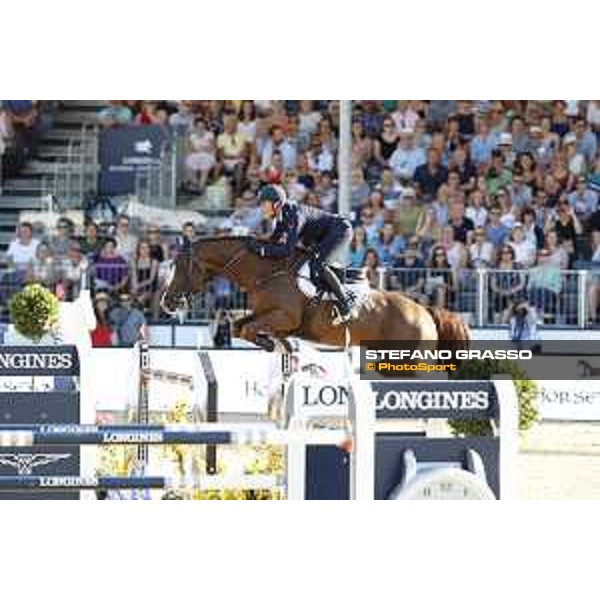 LGCT of London - Grand Prix - Lorenzo de Luca (ITA) on Halifax van het Kluizebos - London, Royal Hospital Chelsea, 4 August 2018 - ph.Stefano Grasso/LGCT