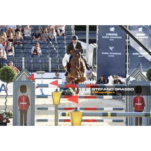 LGCT of London - Grand Prix - Simon Delestre (FRA) on Hermes Ryan - London, Royal Hospital Chelsea, 4 August 2018 - ph.Stefano Grasso/LGCT