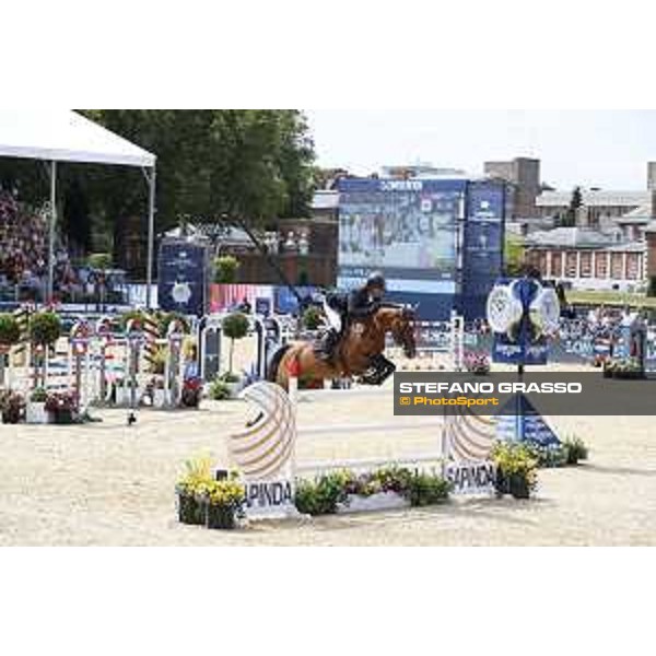 LGCT of London - Class 9 - Guy Williams (GBR) on Rouge de Ravel - London, Royal Hospital Chelsea, 4 August 2018 - ph.Stefano Grasso/LGCT