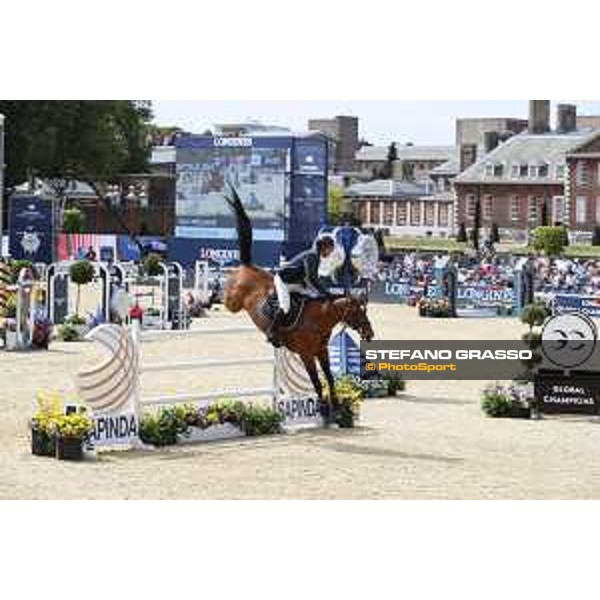 LGCT of London - Class 9 - Guy Williams (GBR) on Rouge de Ravel - London, Royal Hospital Chelsea, 4 August 2018 - ph.Stefano Grasso/LGCT
