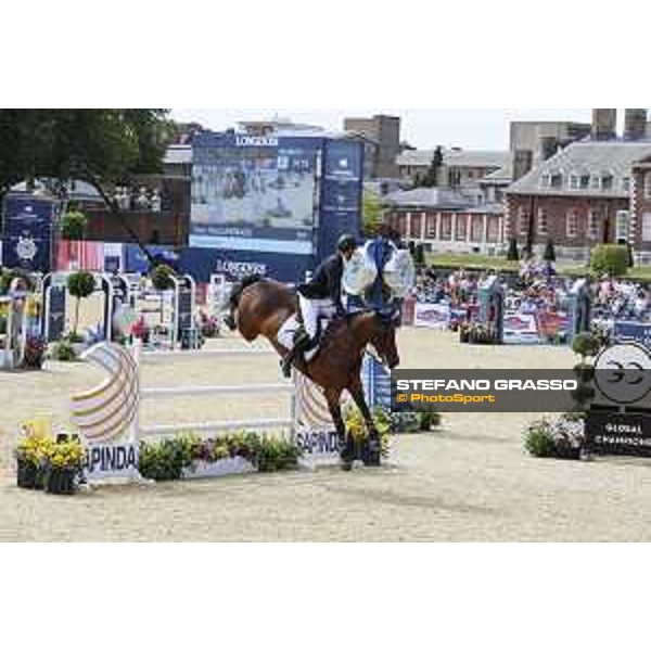 LGCT of London - Class 9 - Emil Hallundbaek (DEN) on Chalisco - London, Royal Hospital Chelsea, 4 August 2018 - ph.Stefano Grasso/LGCT