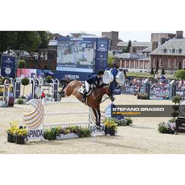 LGCT of London - Class 9 - Jessica Springsteen (USA) on RMF Swinny du Parc - London, Royal Hospital Chelsea, 4 August 2018 - ph.Stefano Grasso/LGCT