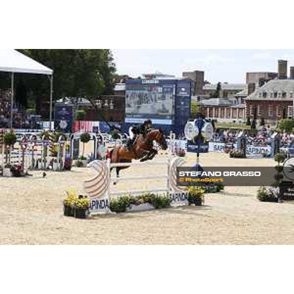 LGCT of London - Class 9 - Emily Moffitt (GBR) on Tipsy du Terral - London, Royal Hospital Chelsea, 4 August 2018 - ph.Stefano Grasso/LGCT