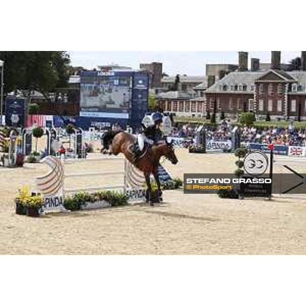 LGCT of London - Class 9 - Emily Moffitt (GBR) on Tipsy du Terral - London, Royal Hospital Chelsea, 4 August 2018 - ph.Stefano Grasso/LGCT