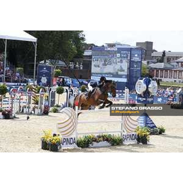 LGCT of London - Class 9 - Alexandra Thornton (GBR) on HHS Figero - London, Royal Hospital Chelsea, 4 August 2018 - ph.Stefano Grasso/LGCT