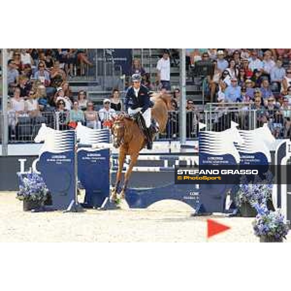 LGCT of London - Class 9 - Julien Epaillard (FRA) on Usual Suspect d?Auge - London, Royal Hospital Chelsea, 4 August 2018 - ph.Stefano Grasso/LGCT