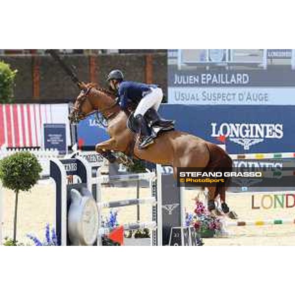 LGCT of London - Class 9 - Julien Epaillard (FRA) on Usual Suspect d?Auge - London, Royal Hospital Chelsea, 4 August 2018 - ph.Stefano Grasso/LGCT