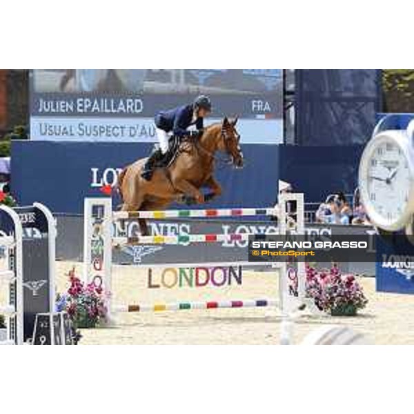 LGCT of London - Class 9 - Julien Epaillard (FRA) on Usual Suspect d?Auge - London, Royal Hospital Chelsea, 4 August 2018 - ph.Stefano Grasso/LGCT