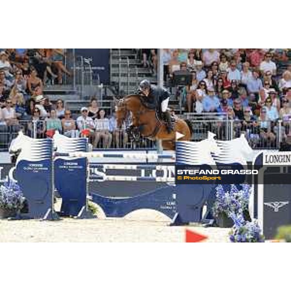 LGCT of London - Class 9 - Guy Williams (GBR) on Rouge de Ravel - London, Royal Hospital Chelsea, 4 August 2018 - ph.Stefano Grasso/LGCT