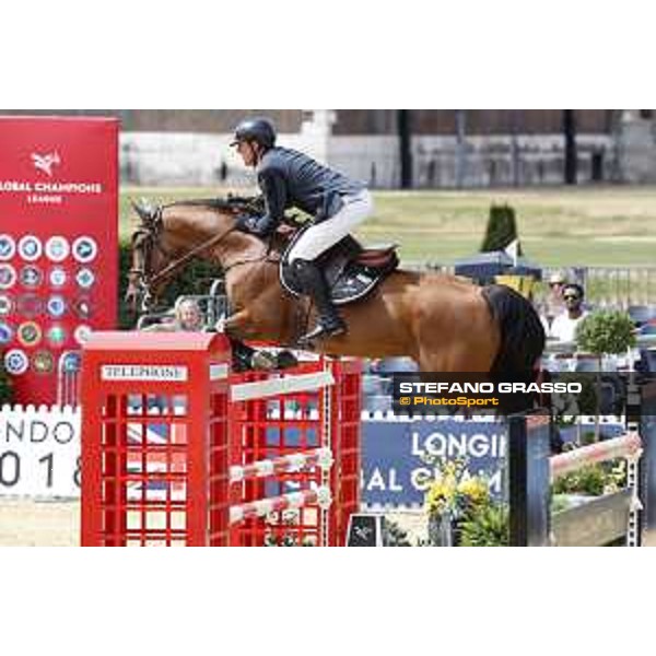 LGCT of London - Class 9 - Guy Williams (GBR) on Rouge de Ravel - London, Royal Hospital Chelsea, 4 August 2018 - ph.Stefano Grasso/LGCT