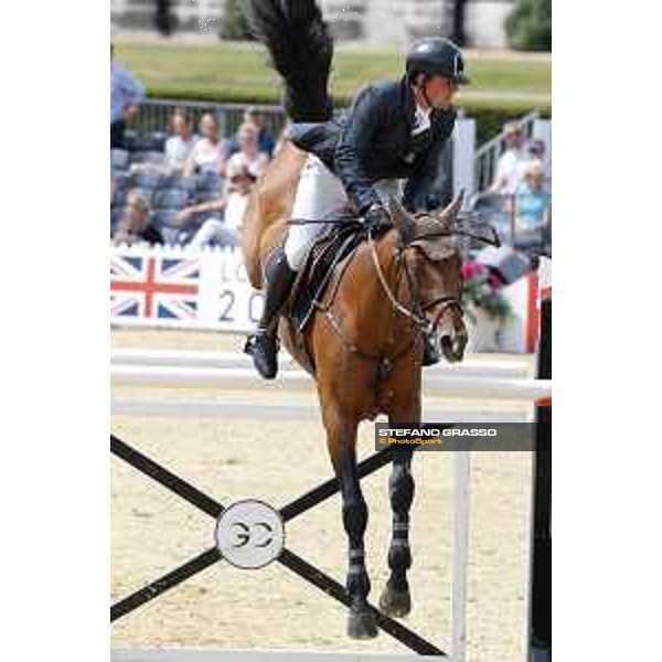 LGCT of London - Class 9 - Guy Williams (GBR) on Rouge de Ravel - London, Royal Hospital Chelsea, 4 August 2018 - ph.Stefano Grasso/LGCT