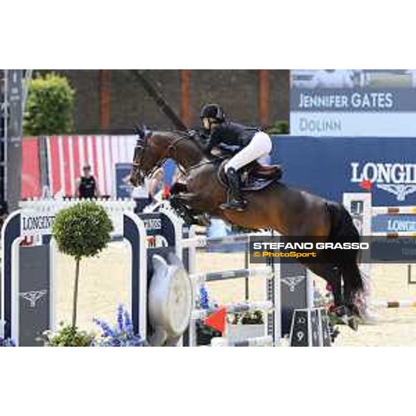 LGCT of London - Class 9 - Jennifer Gates (USA) on Dolinn - London, Royal Hospital Chelsea, 4 August 2018 - ph.Stefano Grasso/LGCT