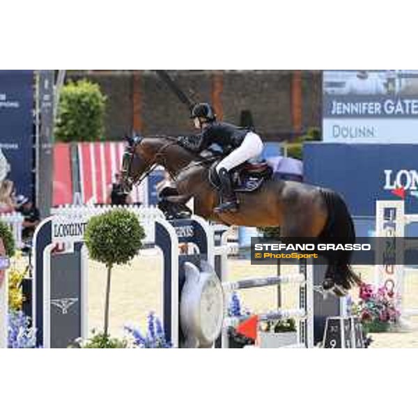 LGCT of London - Class 9 - Jennifer Gates (USA) on Dolinn - London, Royal Hospital Chelsea, 4 August 2018 - ph.Stefano Grasso/LGCT
