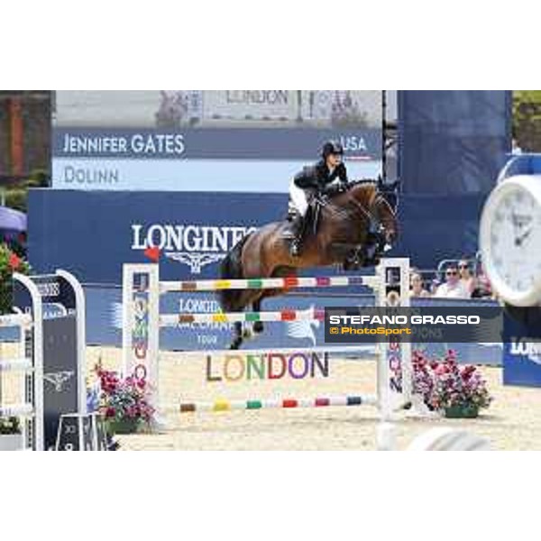 LGCT of London - Class 9 - Jennifer Gates (USA) on Dolinn - London, Royal Hospital Chelsea, 4 August 2018 - ph.Stefano Grasso/LGCT