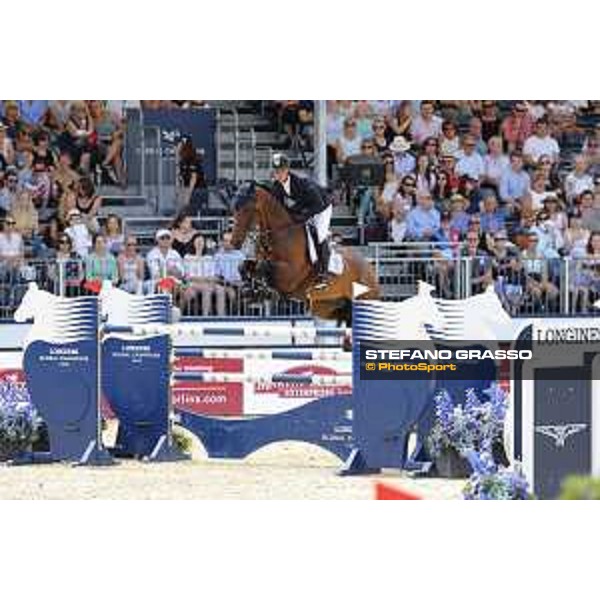LGCT of London - Class 9 - Emil Hallundbaek (DEN) on Chalisco - London, Royal Hospital Chelsea, 4 August 2018 - ph.Stefano Grasso/LGCT