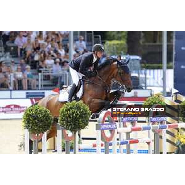 LGCT of London - Class 9 - Emil Hallundbaek (DEN) on Chalisco - London, Royal Hospital Chelsea, 4 August 2018 - ph.Stefano Grasso/LGCT